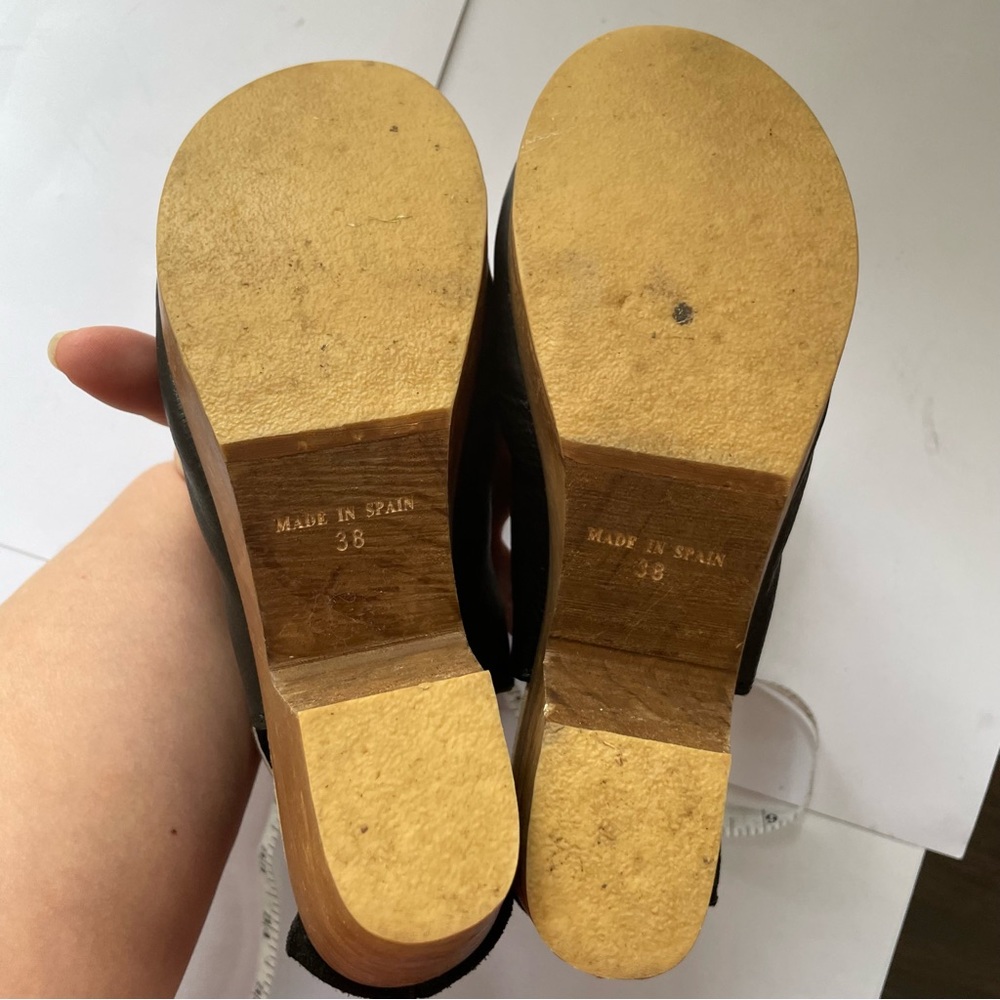 Free People Black and Brown Chunky Heel Shoes - Picture 6 of 10